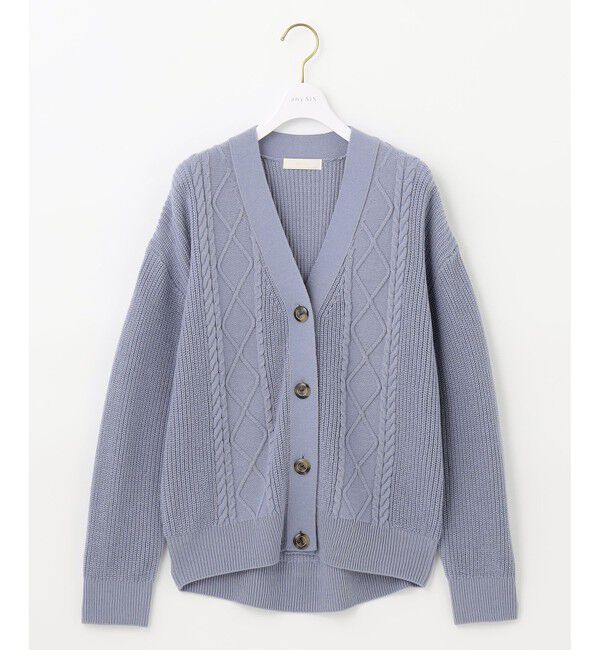 any SiS「【洗える】スフレケーブルミックス カーディガン」|カーディガン|