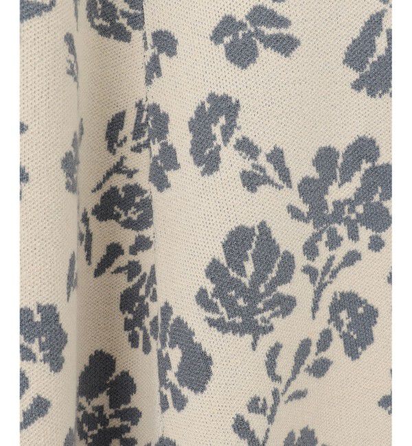 ANY SIS「【美人百花掲載】フラワージャガードニット ワンピース」|ドレス|