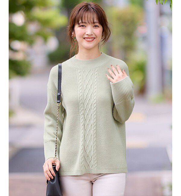 ANY SIS「【洗える】スフレアランパターン ニット」|ニット・セーター|ﾐﾝﾄｸﾞﾘ