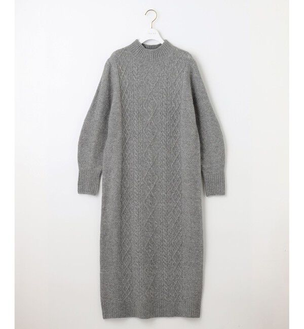 ANY SIS「【洗える】ハイネックケーブルニット ワンピース」|ワンピース|