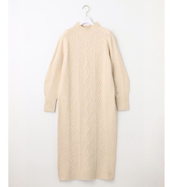 ANY SIS「【洗える】ハイネックケーブルニット ワンピース」|ワンピース|