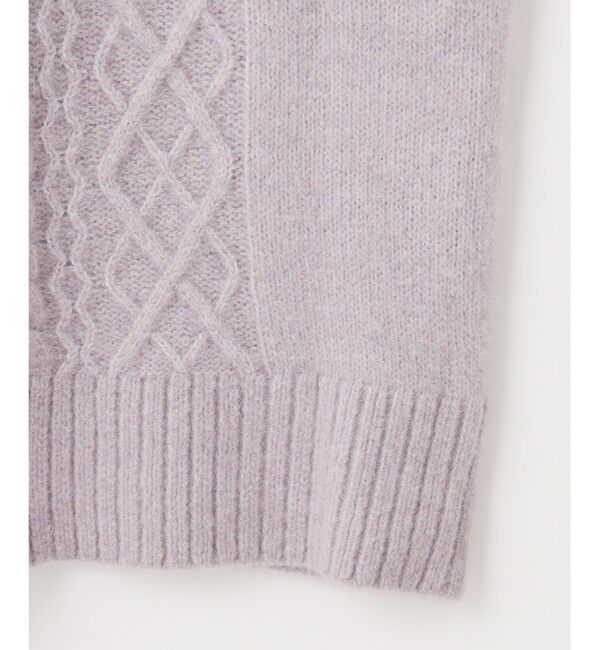 ANY SIS「【洗える】ハイネックケーブルニット ワンピース」|ワンピース|