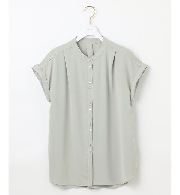 any SiS「【洗える】ダブルボタンフレンチスリーブ ブラウス」|シャツ・ブラウス|