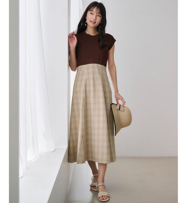 any SiS「【洗える】ニットコンビ ワンピース」|ワンピース|