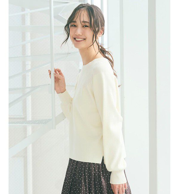 ANY SIS「【洗える】ショート丈 プルオーバー」|ニット・セーター|アイボリー