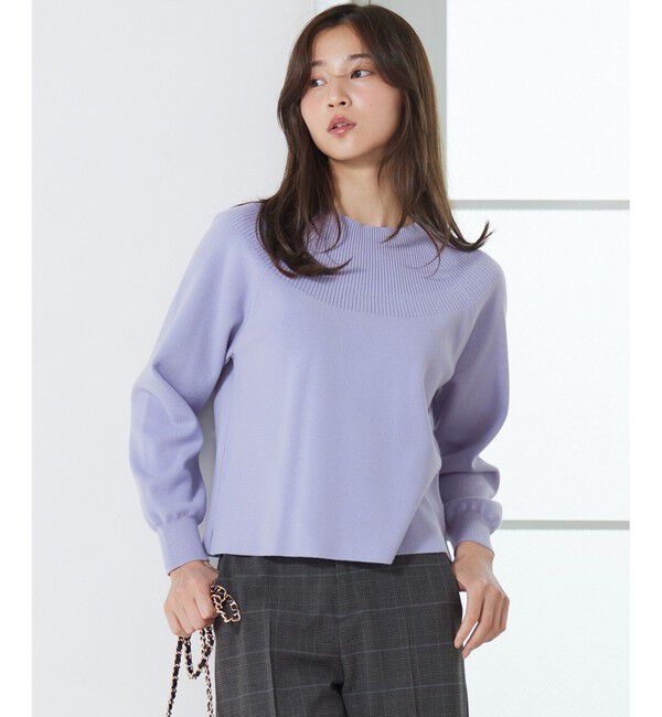 ANY SIS「【洗える】ショート丈 プルオーバー」|ニット・セーター|ライトブルー