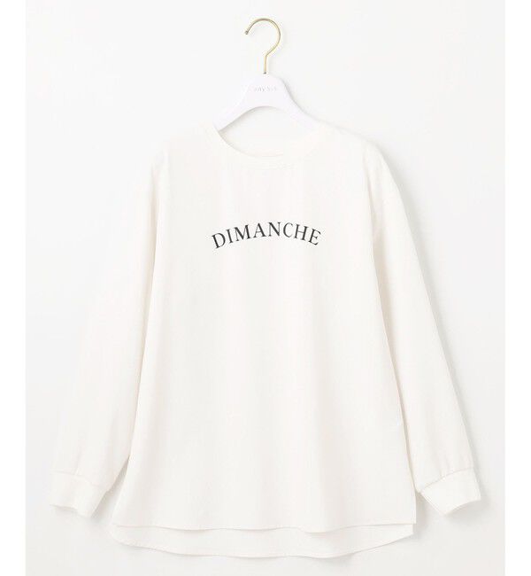 ANY SIS「【洗える】2wayストレッチジョーゼットロゴ ロンT」|Tシャツ・カットソー|