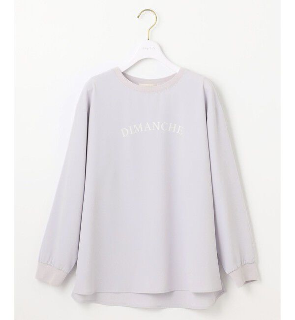 ANY SIS「【洗える】2wayストレッチジョーゼットロゴ ロンT」|Tシャツ・カットソー|