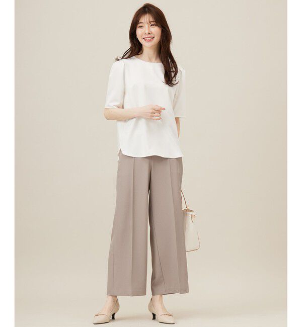 ANY SIS「【洗える】サテン プルオーバー」|Tシャツ・カットソー|