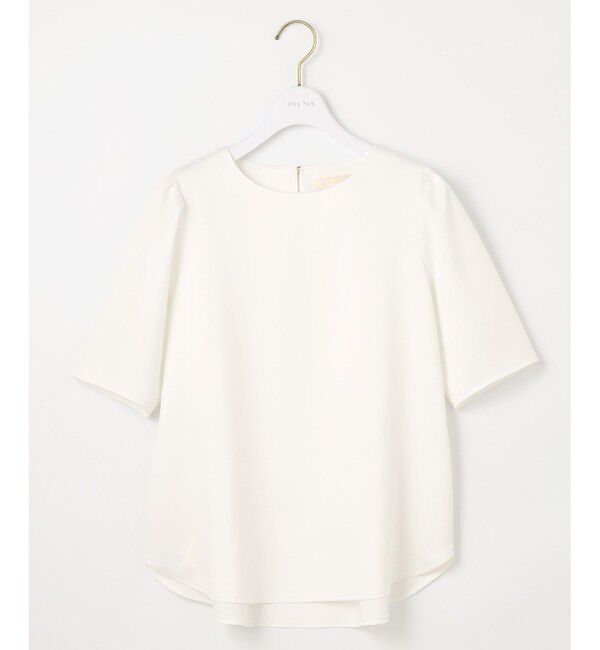 ANY SIS「【洗える】サテン プルオーバー」|Tシャツ・カットソー|