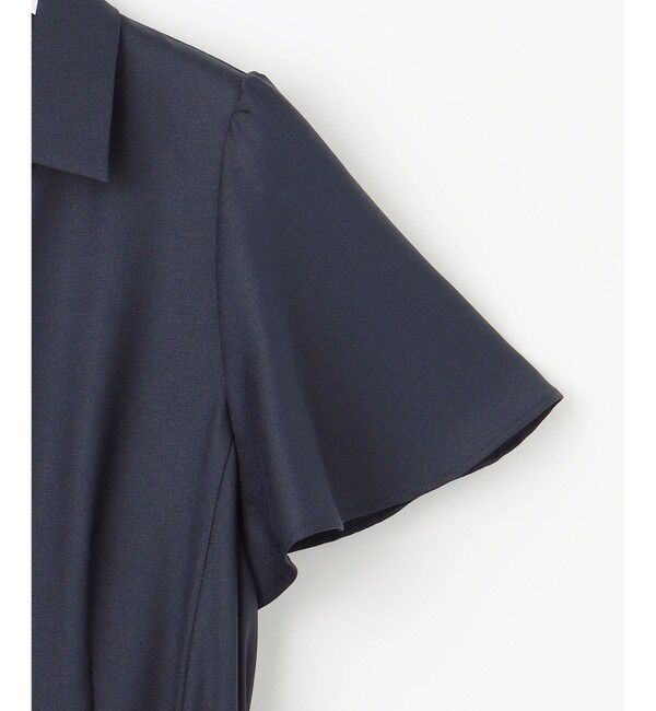 ANY SIS「【接触冷感・UVカット・速乾】スムージーポリエステル シャツワンピース」|ワンピース|