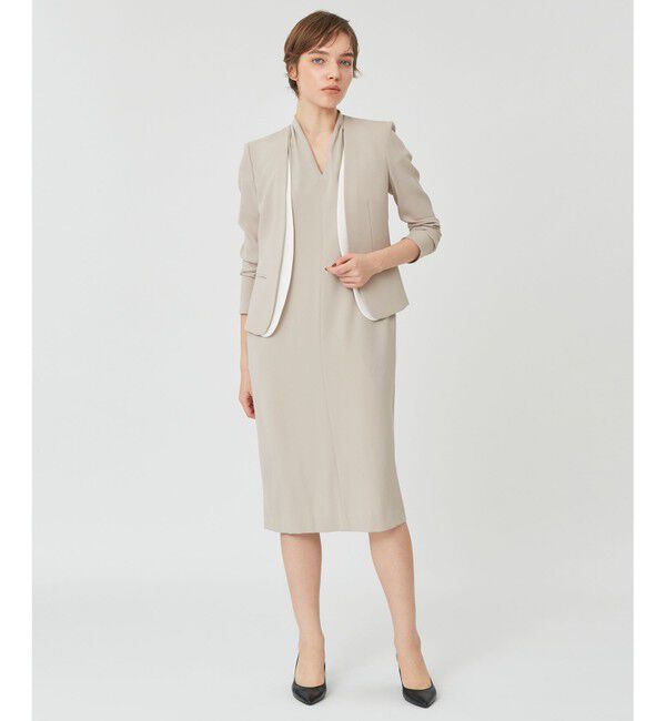 BEIGE,「CINDY / Vネックワンピース」|ワンピース|