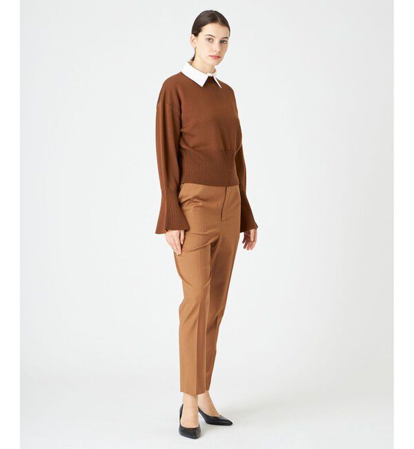 BEIGE,「【WEB限定】AMBRE / シャツカラー付きニット」|ニット・セーター|