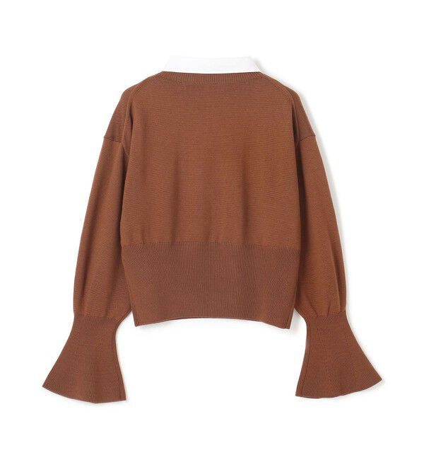 BEIGE,「【WEB限定】AMBRE / シャツカラー付きニット」|ニット・セーター|