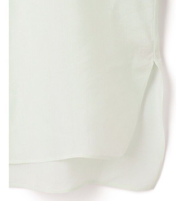 BEIGE,「PAULINE / レザーコンビブラウス」|シャツ・ブラウス|