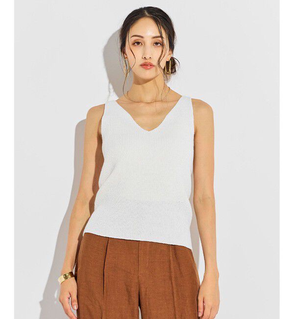 BEIGE,「COME / ニットトップス」|ニット・セーター|White