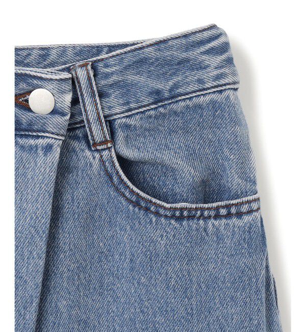 BEIGE,「【洗える・VERY 6月号掲載】FICUS / デニムラップスカート」|スカート|