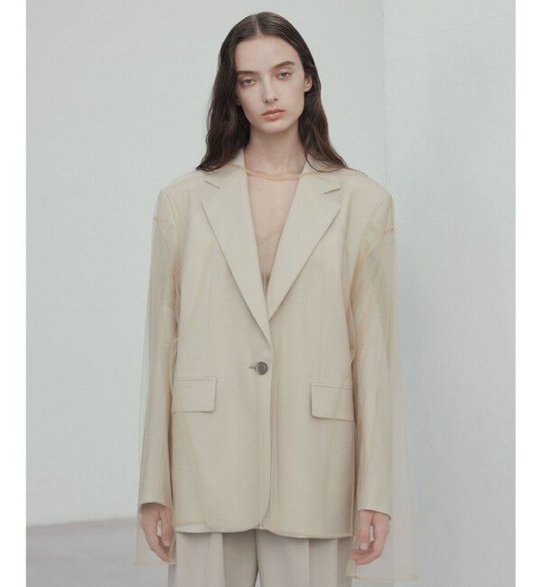 BEIGE,「【Oggi 6月号掲載】OREGANO / サマーウールテーラードジャケット」|テーラードジャケット|Taupe