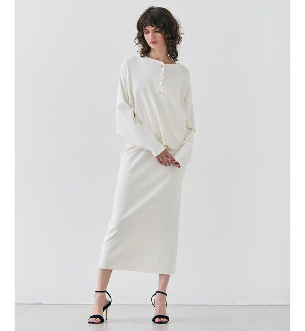 BEIGE,「【洗える】LAURA / Iラインリブスカート」|スカート|