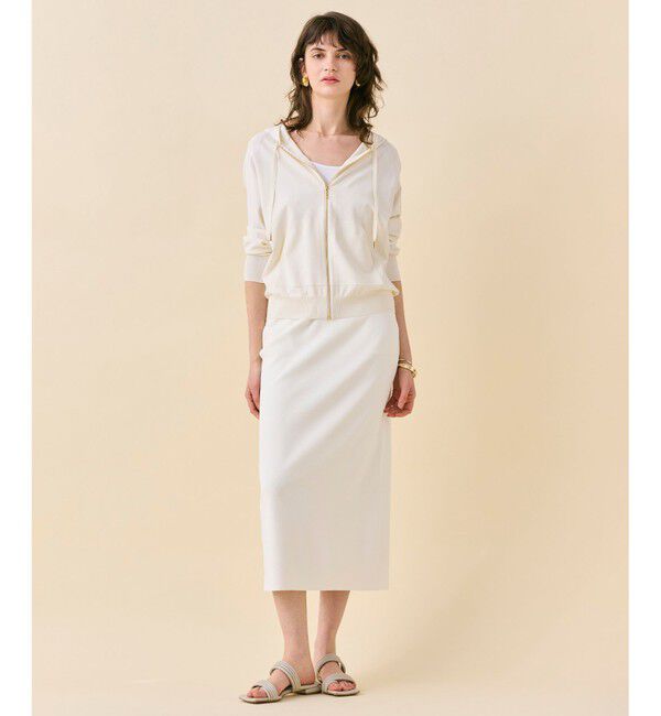 BEIGE,「【洗える】LAURA / Iラインリブスカート」|スカート|