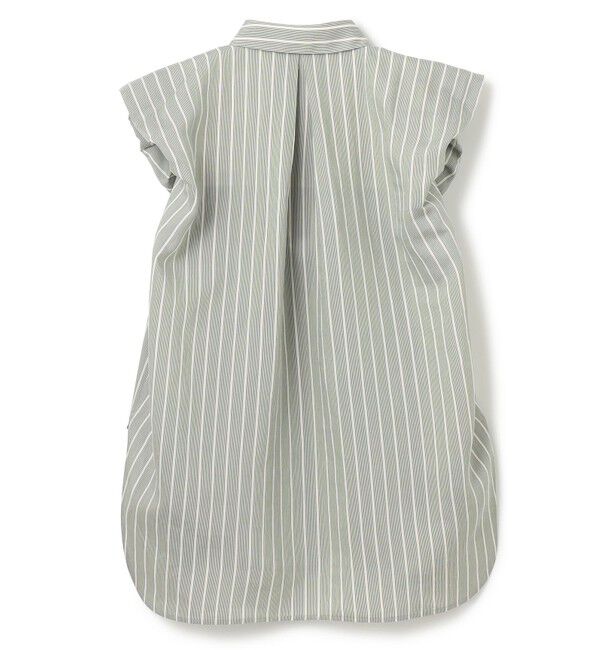 BEIGE,「【洗える】FREESIA / バルーンスリーブストライプブラウス」|シャツ・ブラウス|