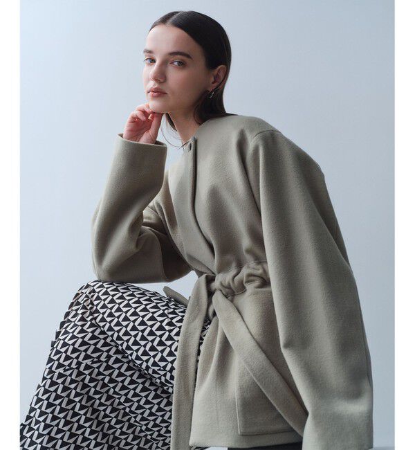 BEIGE,「【洗える】MODESTO / ジャージーストレッチIラインロングスカート」|スカート|