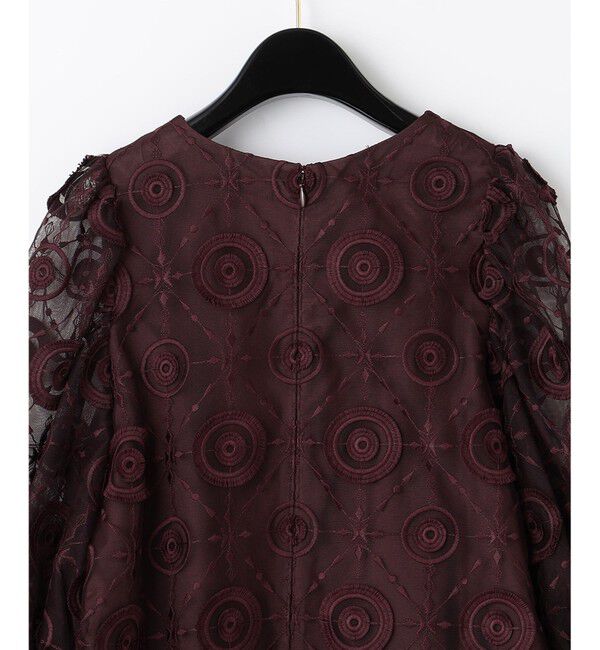  「チュール刺繍トップ」|シャツ・ブラウス|