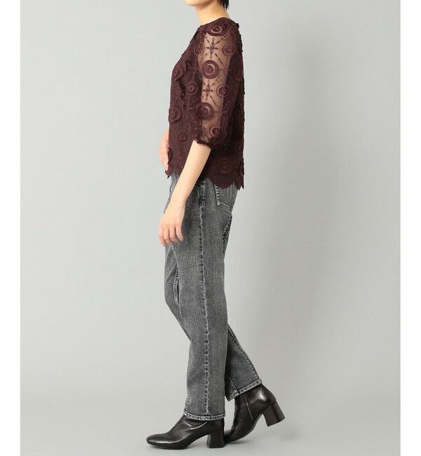  「チュール刺繍トップ」|シャツ・ブラウス|