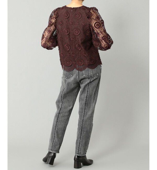  「チュール刺繍トップ」|シャツ・ブラウス|