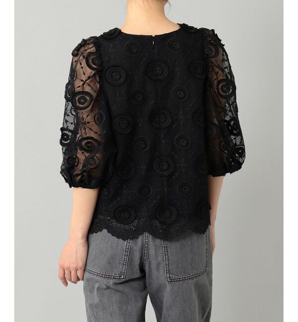  「チュール刺繍トップ」|シャツ・ブラウス|