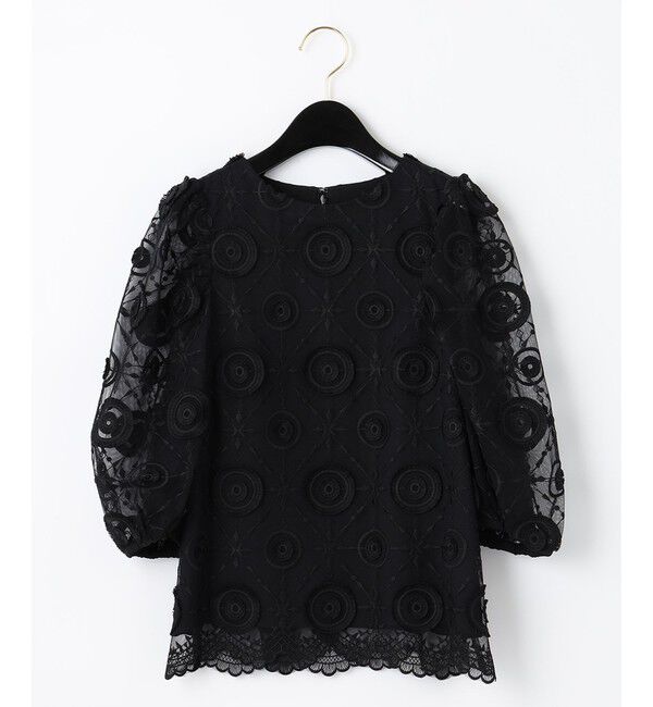  「チュール刺繍トップ」|シャツ・ブラウス|