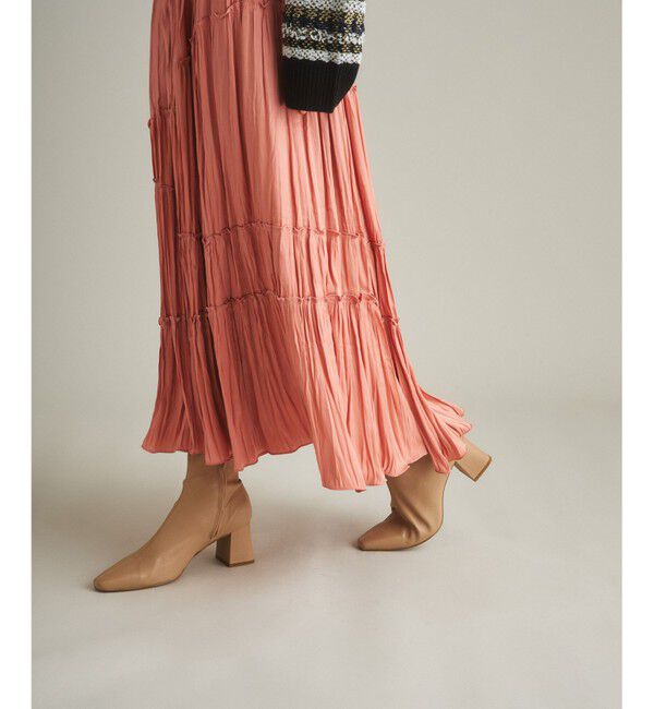 GRACE CONTINENTAL「ティアードプリーツスカート」|スカート|ピンク