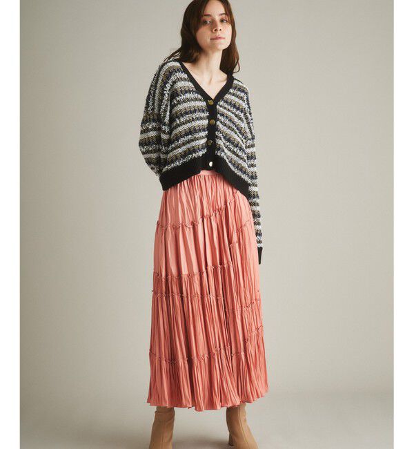 GRACE CONTINENTAL「ティアードプリーツスカート」|スカート|