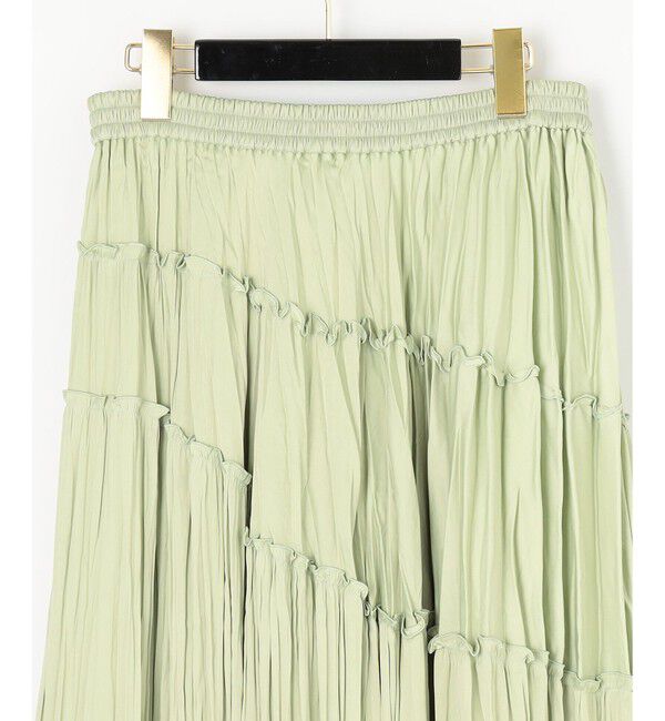GRACE CONTINENTAL「ティアードプリーツスカート」|スカート|