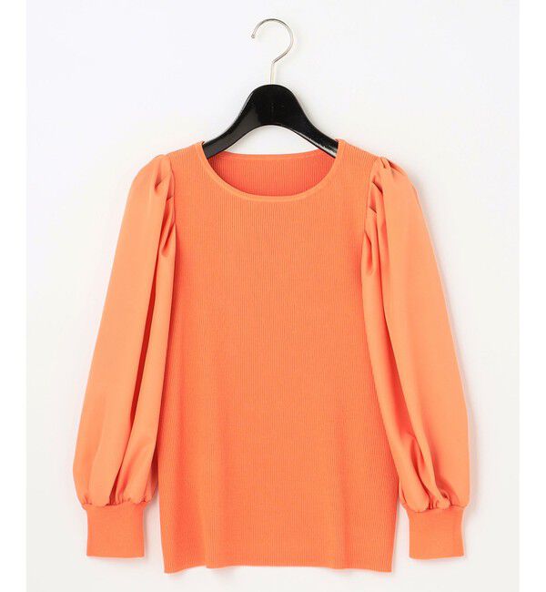  「デシン袖ニットトップ」|ニット・セーター|