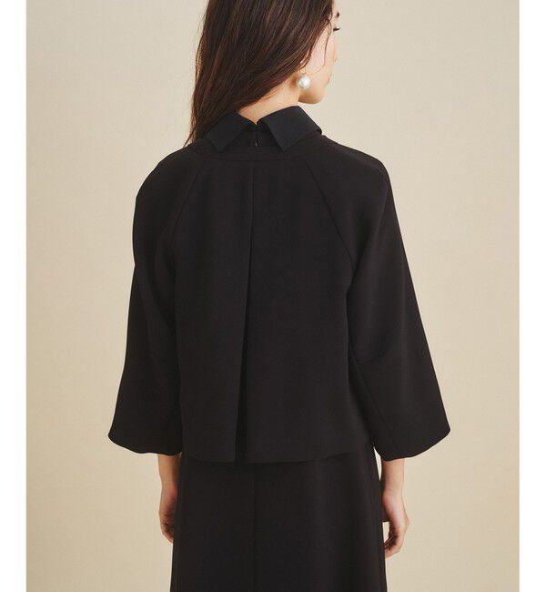  「ケープスリーブジャケット」|ノーカラージャケット|