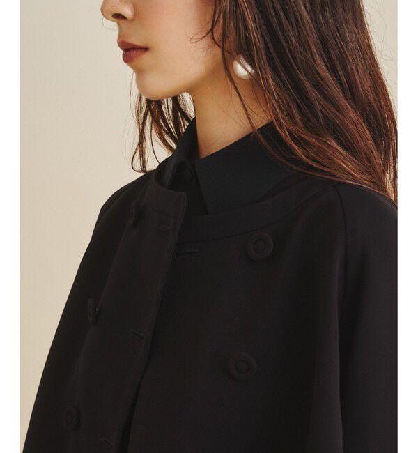  「ケープスリーブジャケット」|ノーカラージャケット|