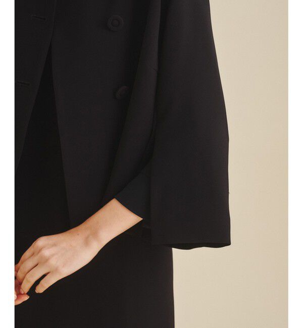  「ケープスリーブジャケット」|ノーカラージャケット|