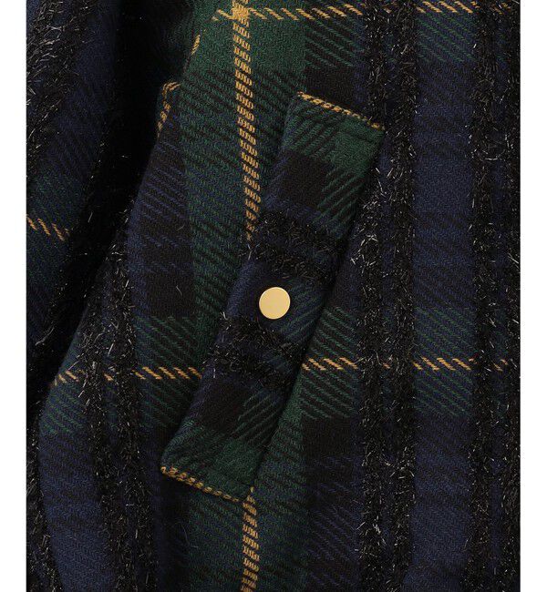  「モールチェックブルゾン」|ダウン|