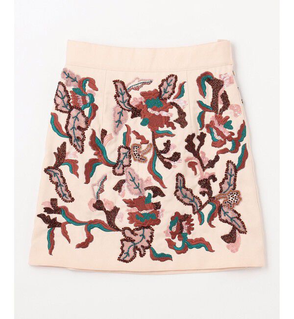 GRACE CONTINENTAL「ビーズ刺繍ミニスカート」|スカート|