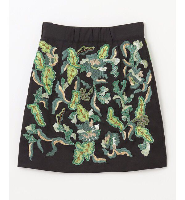 GRACE CONTINENTAL「ビーズ刺繍ミニスカート」|スカート|