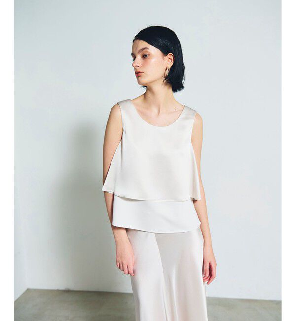 Grace Class「バックコンシャスサテンノースリーブ」|シャツ・ブラウス|キナリ