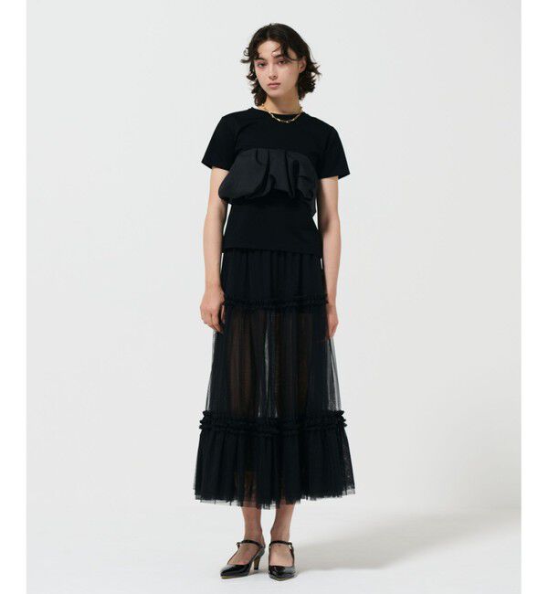 Diagram「チュールフリルスカート」|スカート|ブラック