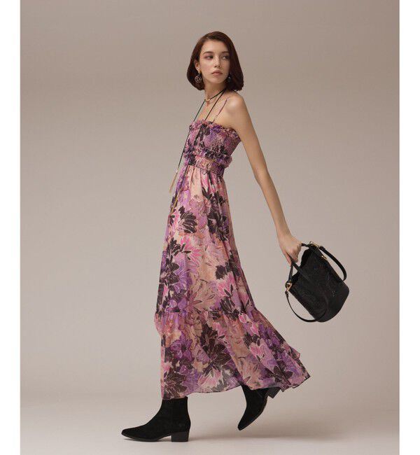 GRACE CONTINENTAL「タイダイリーフプリントワンピース」|ワンピース|