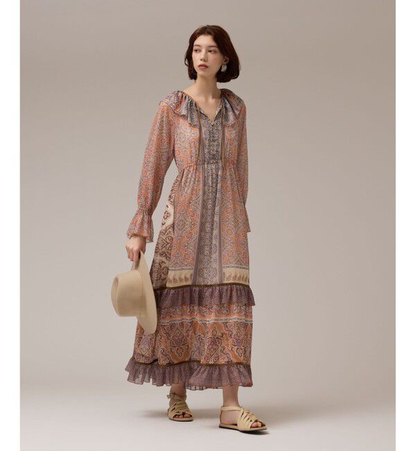 GRACE CONTINENTAL「ペイズリープリントドレス」|ワンピース|