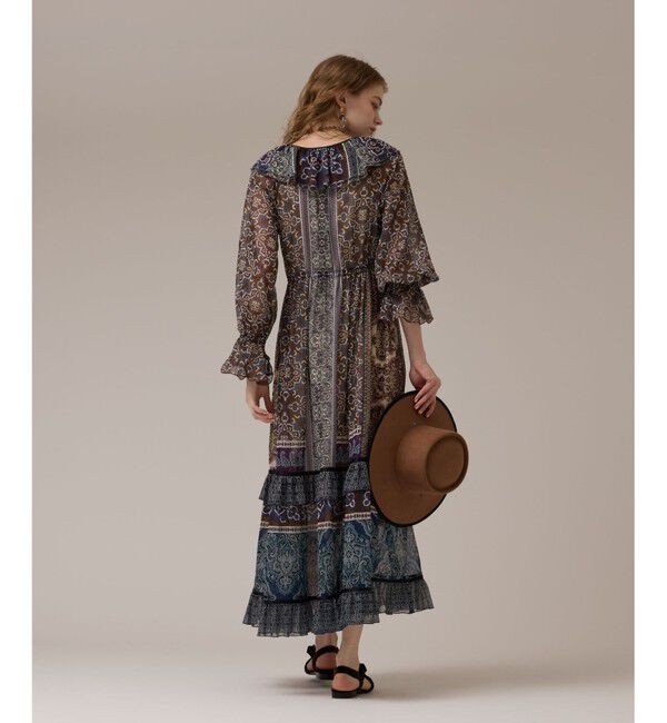 GRACE CONTINENTAL「ペイズリープリントドレス」|ワンピース|