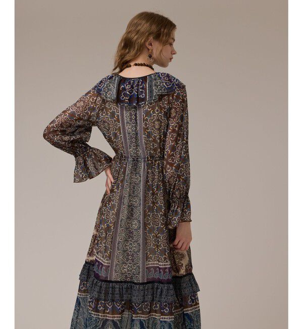 GRACE CONTINENTAL「ペイズリープリントドレス」|ワンピース|