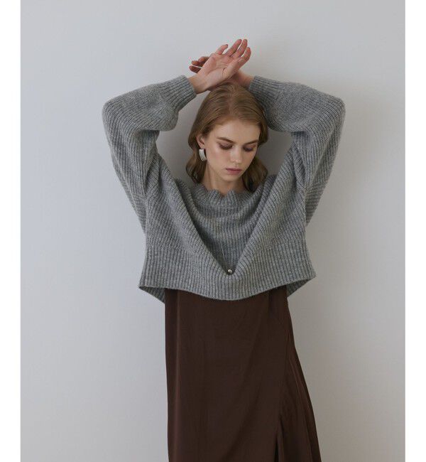 Diagram「サテンレースニットワンピース」|ワンピース|