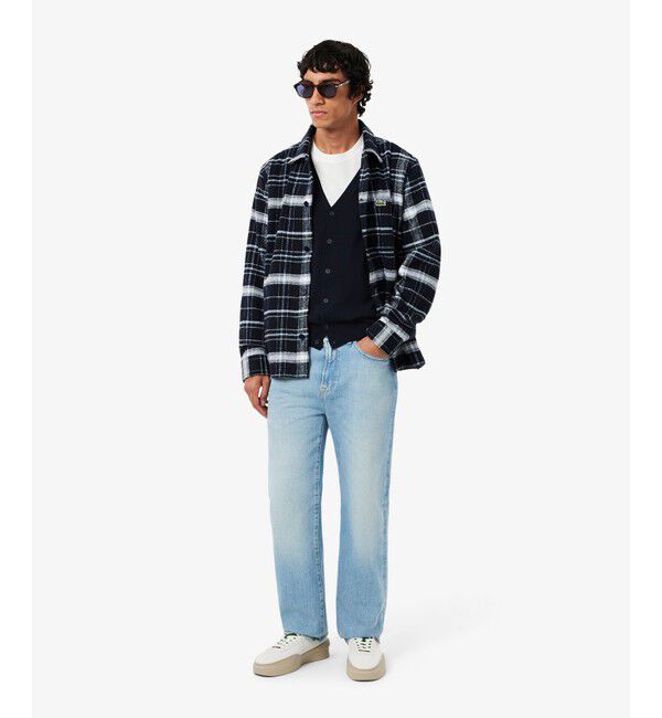 LACOSTE「エッセンシャルメリノウールカーディガン」|カーディガン|