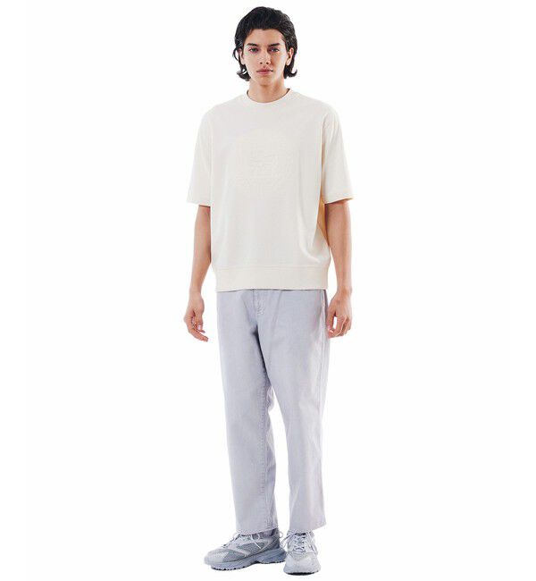 LACOSTE「11.5oz ワイドテーパードカラーデニムパンツ」|デニム|